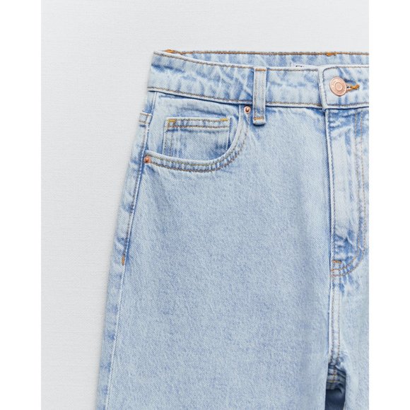 NWT Zara Classic Mom Fit Jeans Ankle Length - Picture 11 of 11